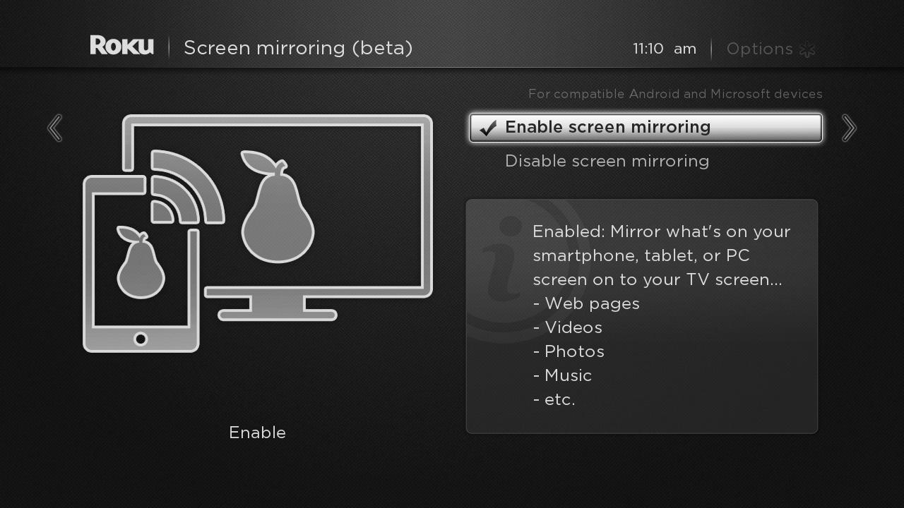 Roku Mirroring